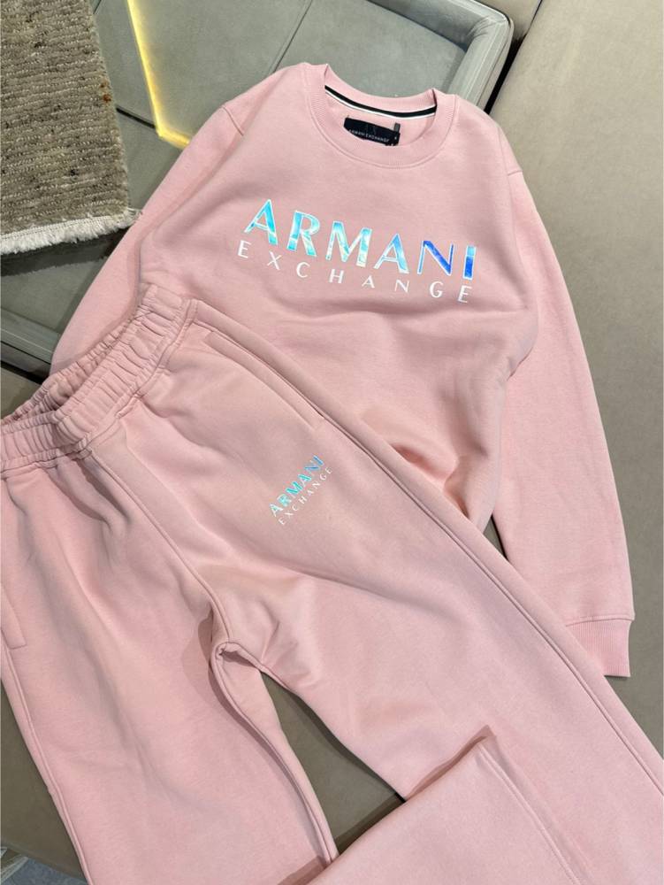 Armani Exchange Pink Premium Quality Tracksuit-thumb-3
