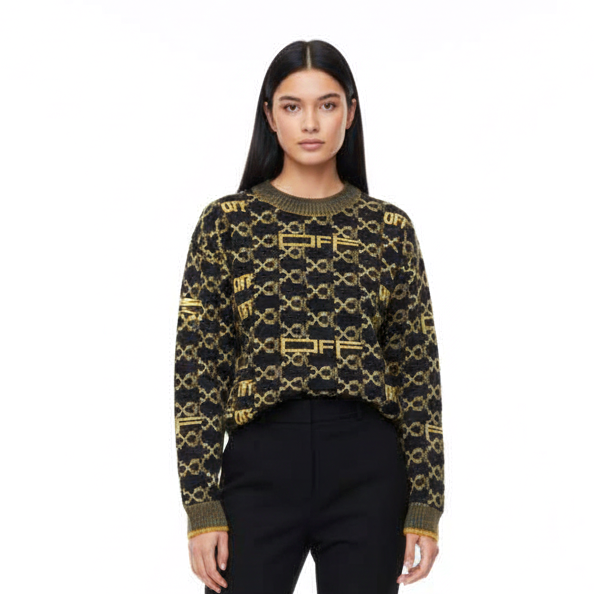 Off White Black Premium Quality Sweater-thumb-0