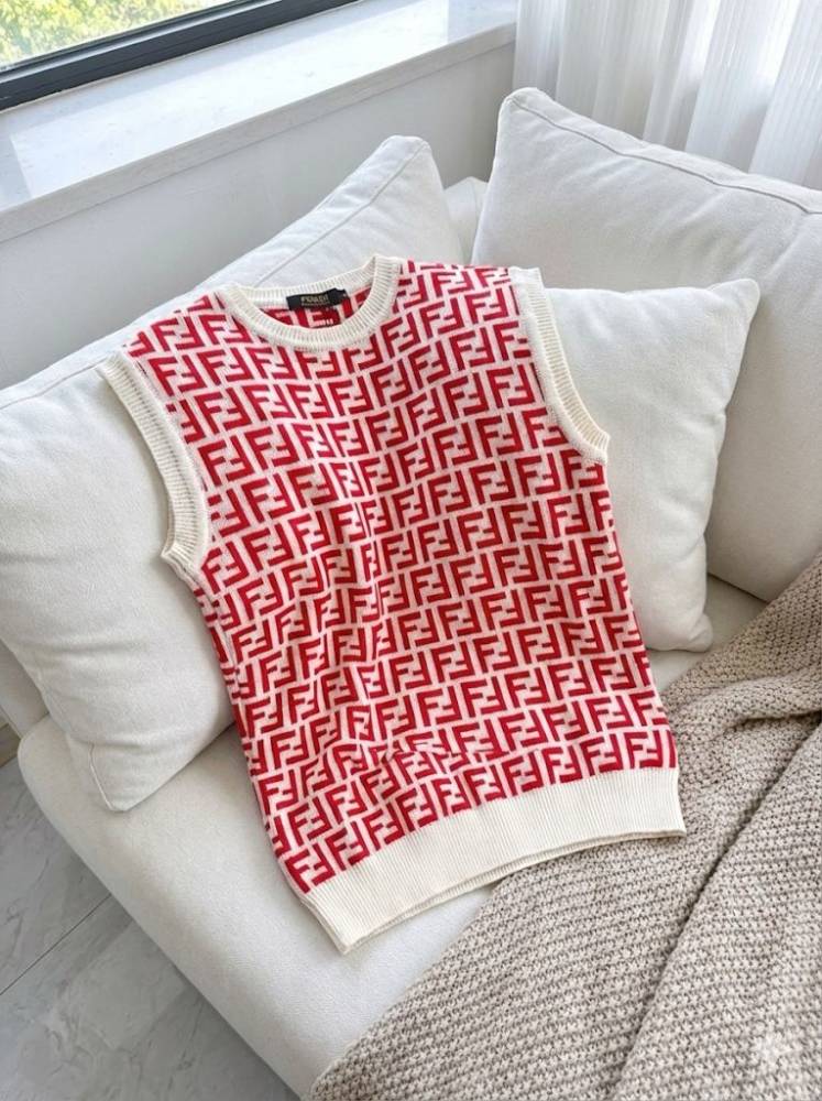 Fendi Red Authentic Premium Quality Pullover-thumb-1