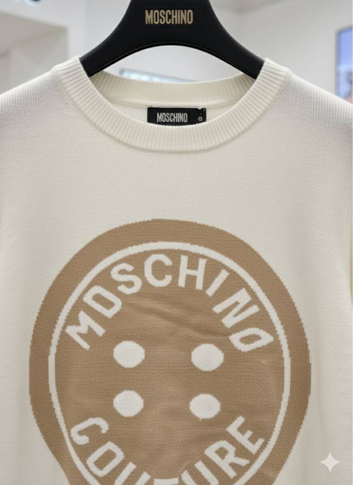 Moschino White Premium Quality Sweater-2