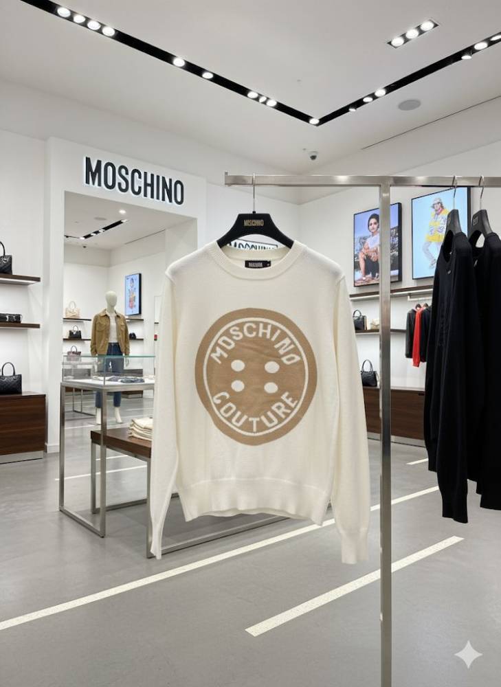 Moschino White Premium Quality Sweater-1