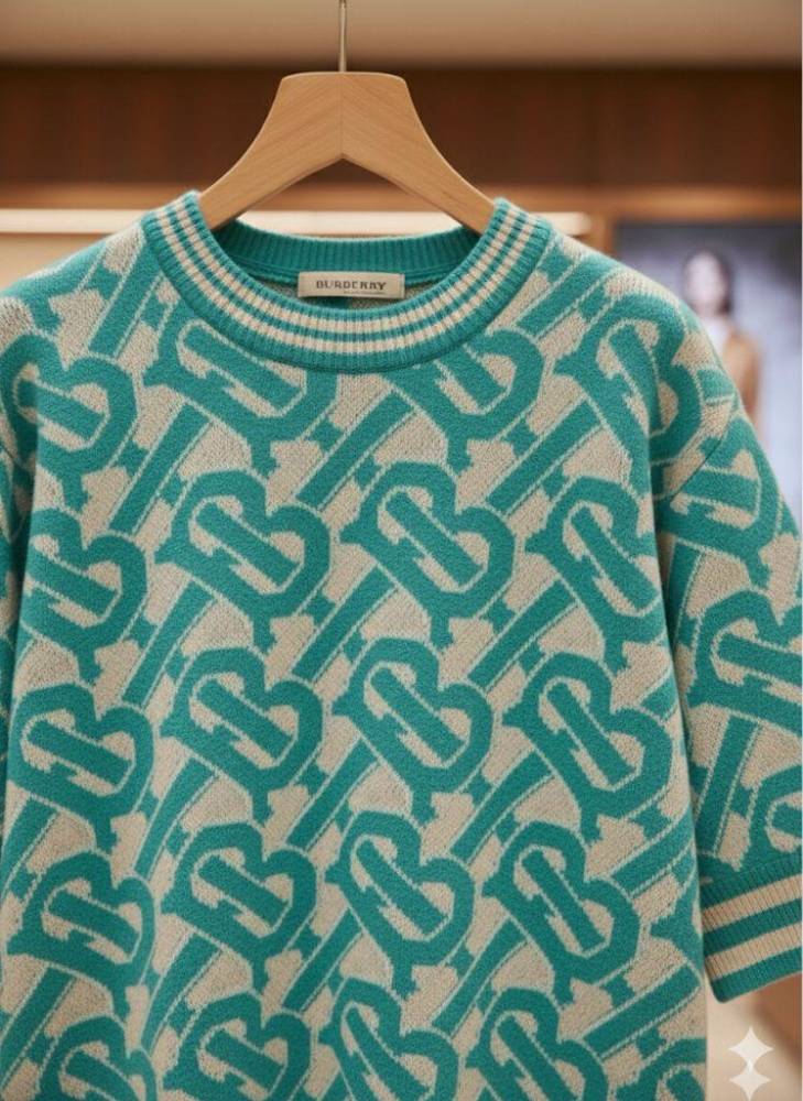 Burberry Blue Premium Quality Pullover-3