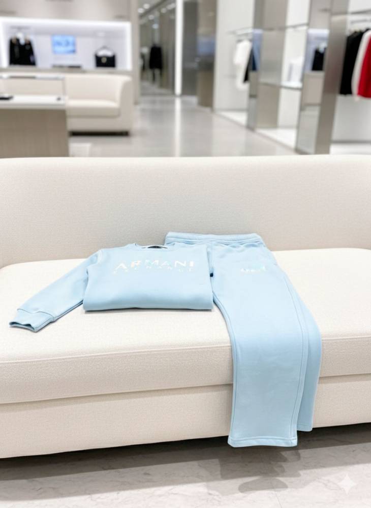 Armani Exchange Blue Premium Quality Tracksuit-thumb-1