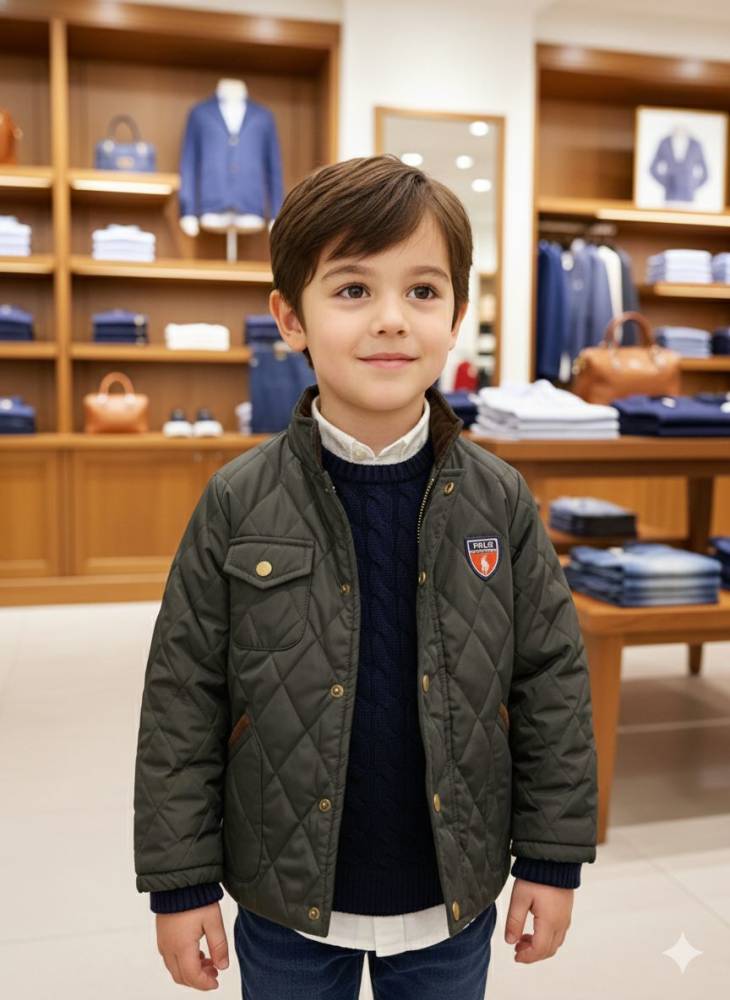 Ralph Lauren Black High End Quality Kid's Jacket-thumb-1