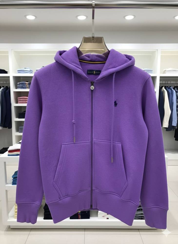 Ralph Lauren Blue Embroidered Women Hoodies-2