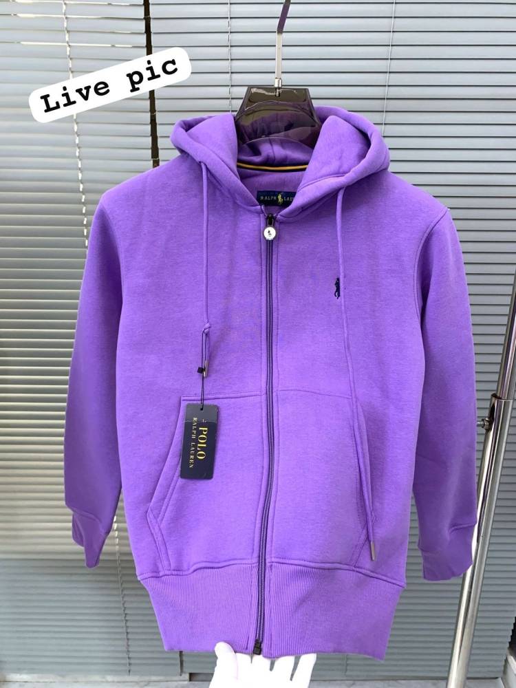 Ralph Lauren Blue Embroidered Women Hoodies-3