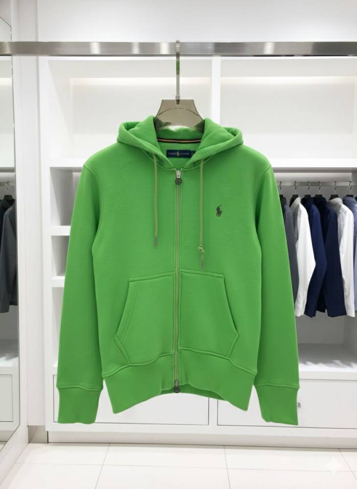 Ralph Lauren Green Embroidered Women Hoodies-1