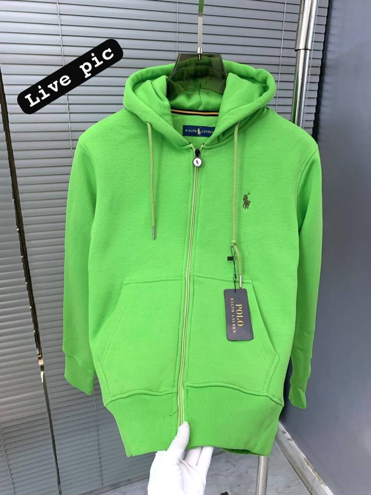 Ralph Lauren Green Embroidered Women Hoodies-2