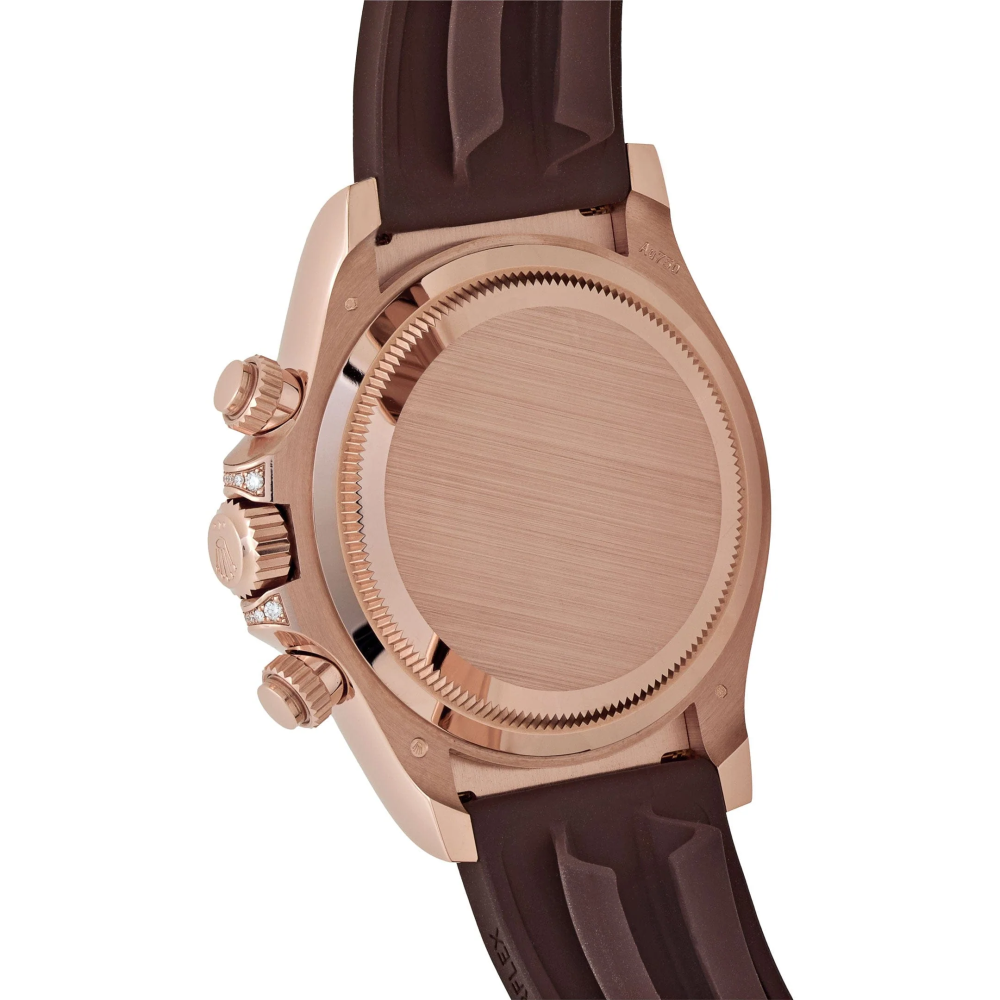 Rolex Daytona 'Giraffe' 126555TBR Rose Gold Chestnut Brown Diamond Dial Watch-4