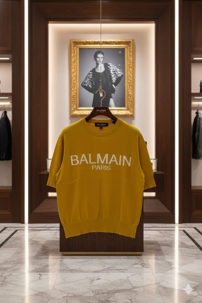 Balmain Yellow Premium Quality Pullover-2