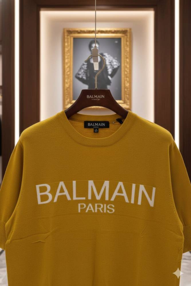 Balmain Yellow Premium Quality Pullover-3