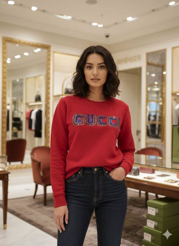 Gucci Red Premium Quality Sweatshirt-thumb-0