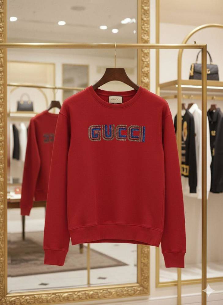 Gucci Red Premium Quality Sweatshirt-thumb-3