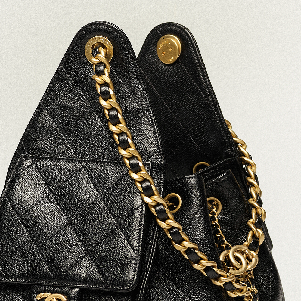 Chanel Maxi Black Iconic Shoulder Bag-3