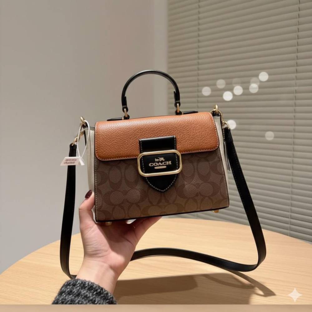 Coach Morgan Brown Saddle Sling Bag-1