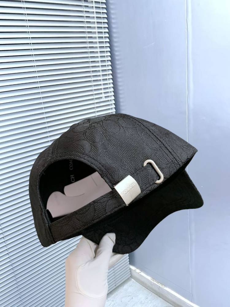Coach Monogram Black Premium Edition Cashmere Caps-3