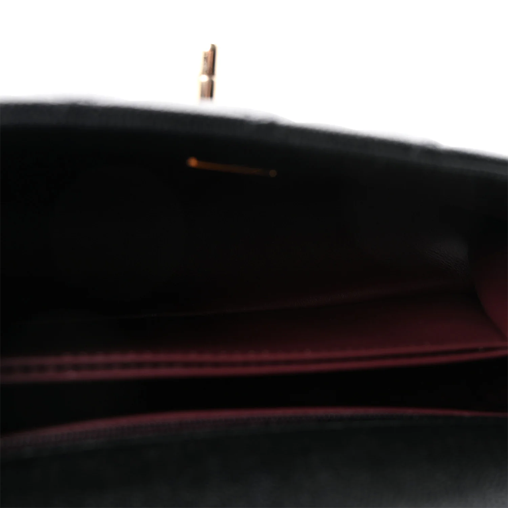 Chanel Coco Caviar Black Top Sling Bag-7