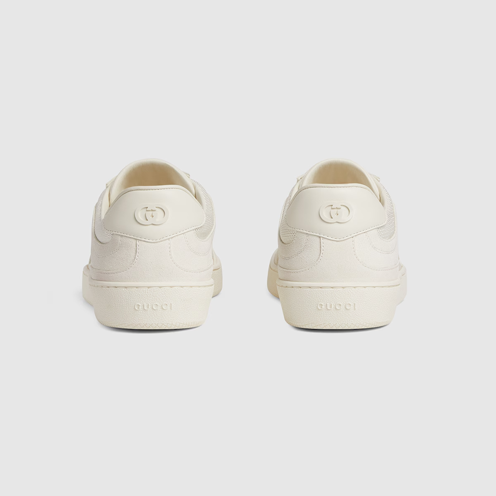 Gucci White Screener GG Sneakers-thumb-4