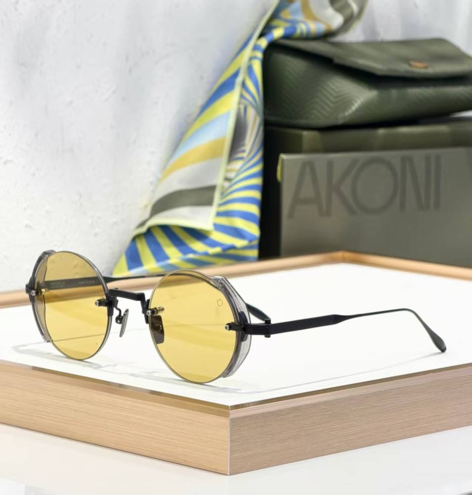 Akoni Eclipse Brown Premium Sunglasses-thumb-0