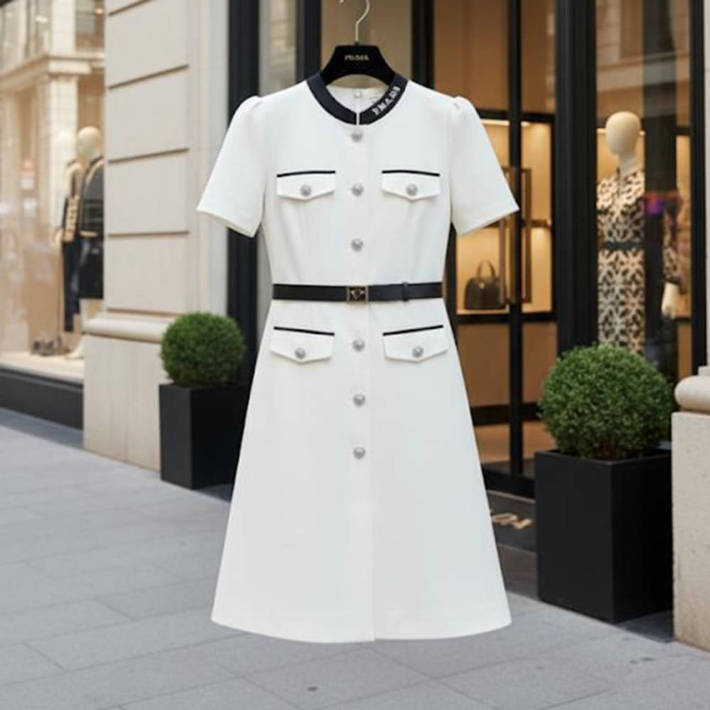 Prada White Premium Quality Dress-2