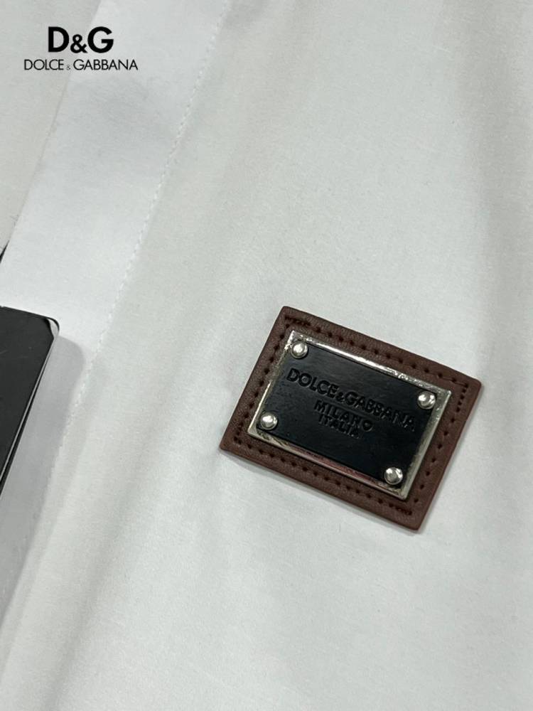 Dolce & Gabbana White Premium Quality Cotton Shirt-thumb-3