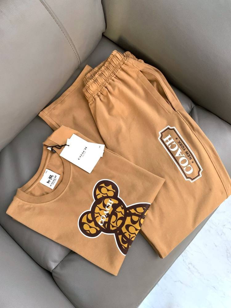 Coach Brown Premium Quality Co-ord Set-thumb-6