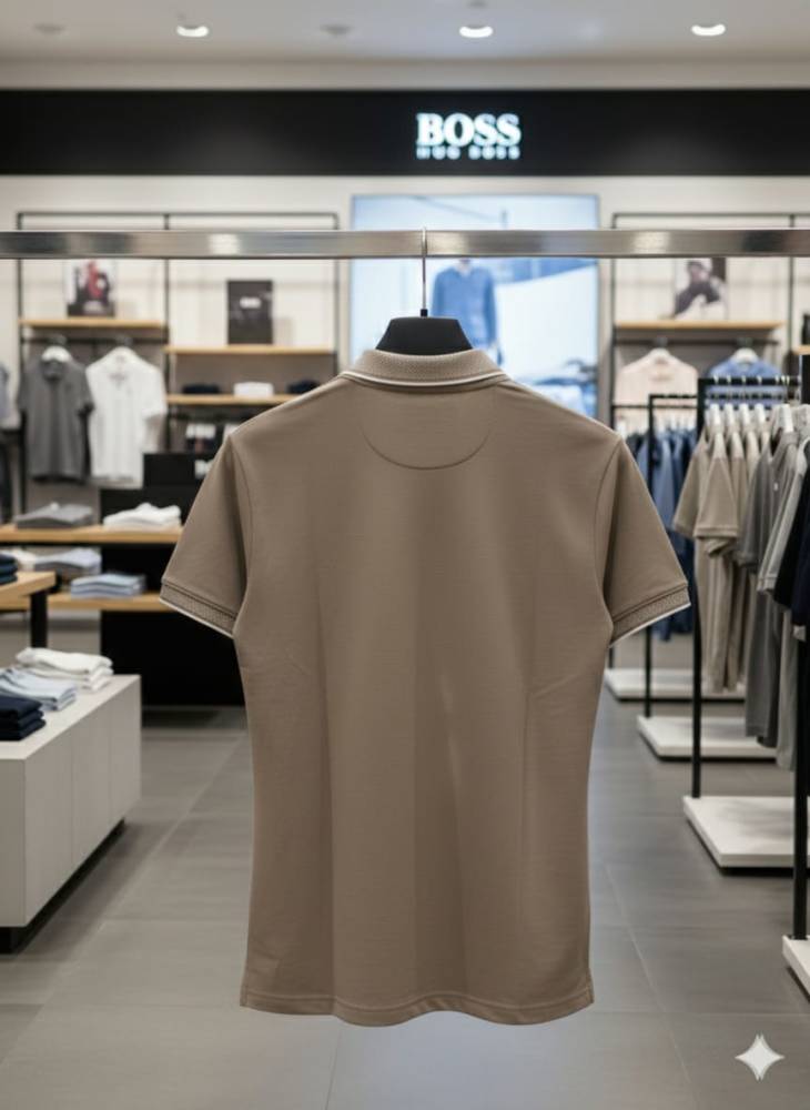 Hugo Boss Brown Premium Quality Tees-2