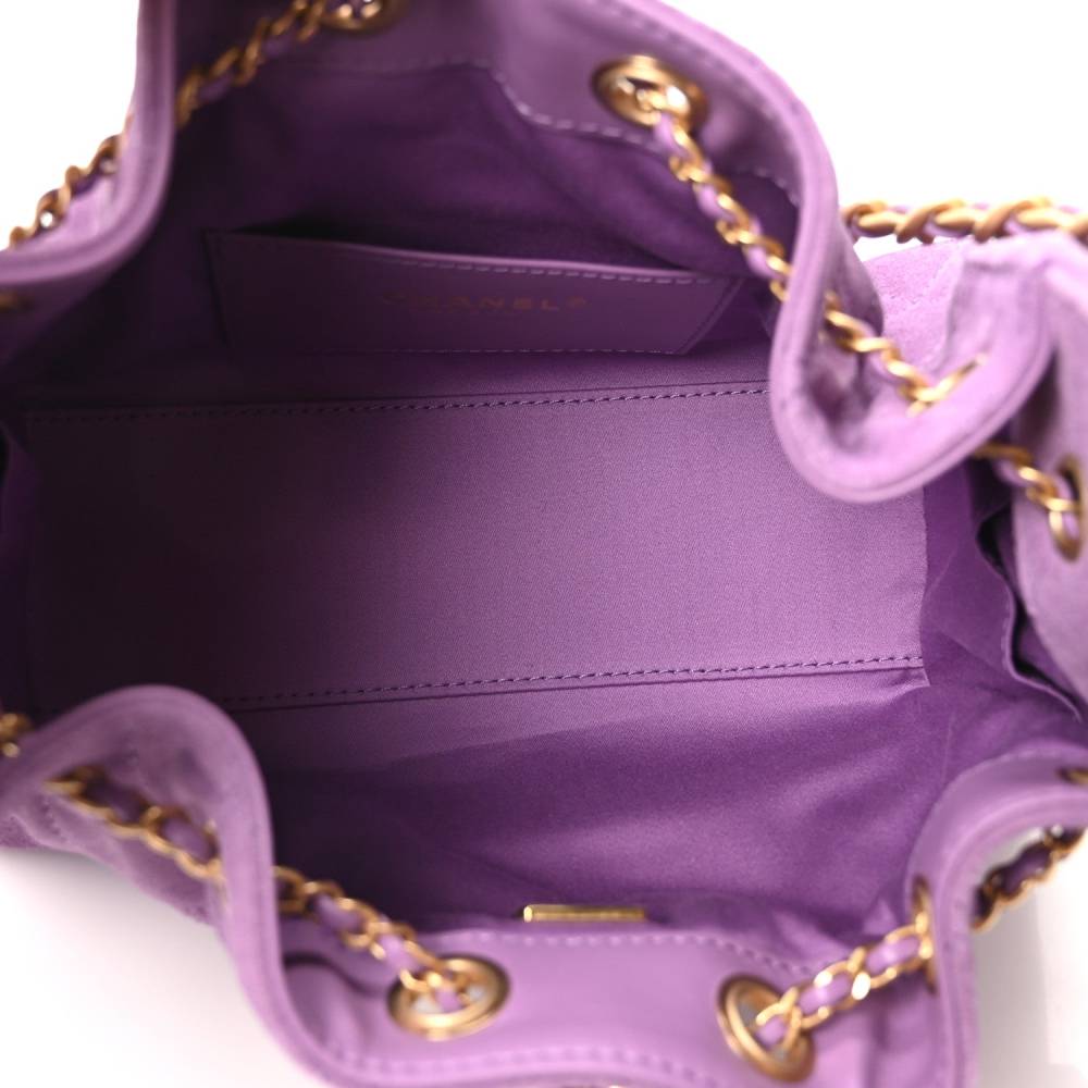 Chanel Maxi Purple Iconic Shoulder Bag-3