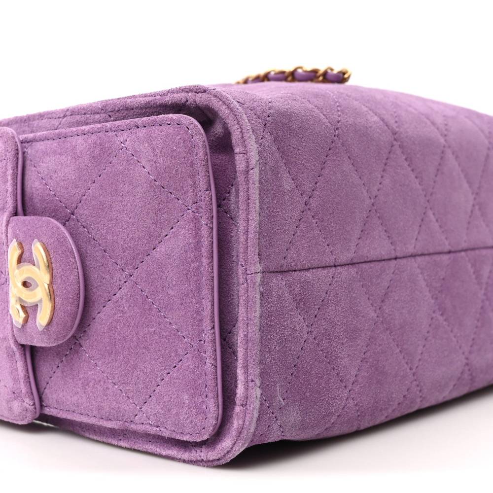 Chanel Maxi Purple Iconic Shoulder Bag-7