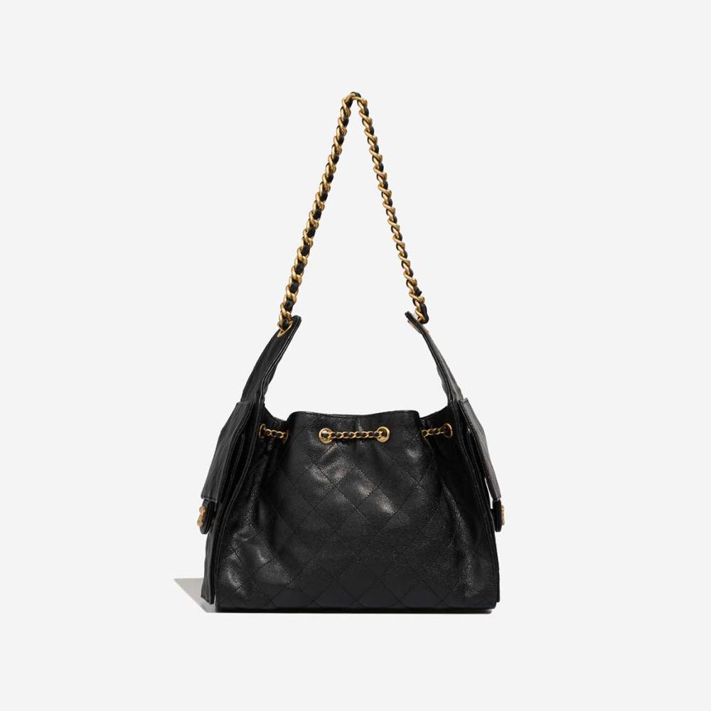 Chanel Maxi Black Iconic Shoulder Bag-7