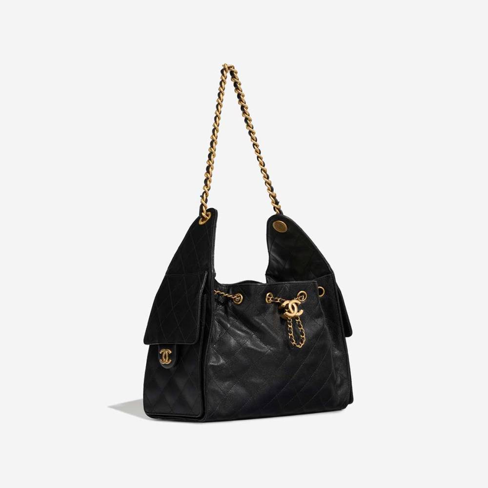 Chanel Maxi Black Iconic Shoulder Bag-3