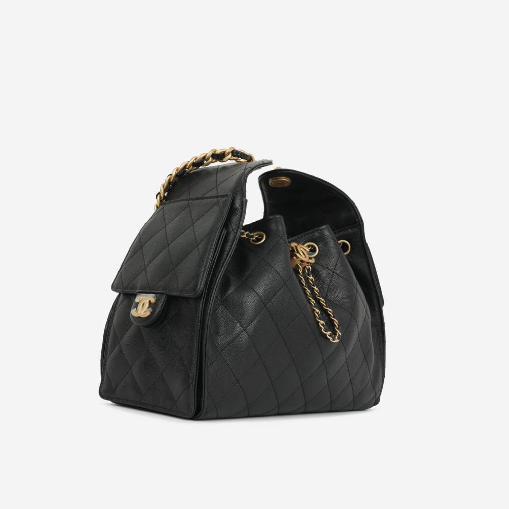 Chanel Maxi Black Iconic 26C Shoulder Bag-1