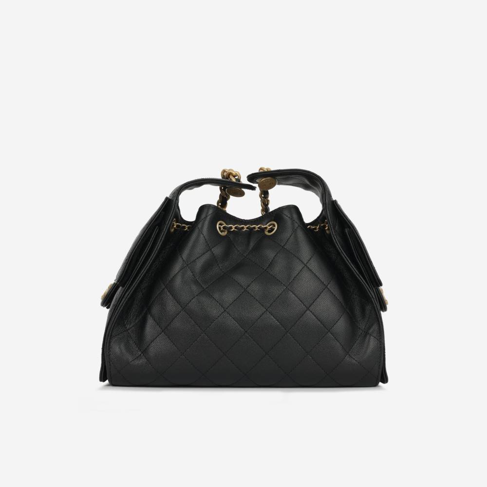 Chanel Maxi Black Iconic 26C Shoulder Bag-2
