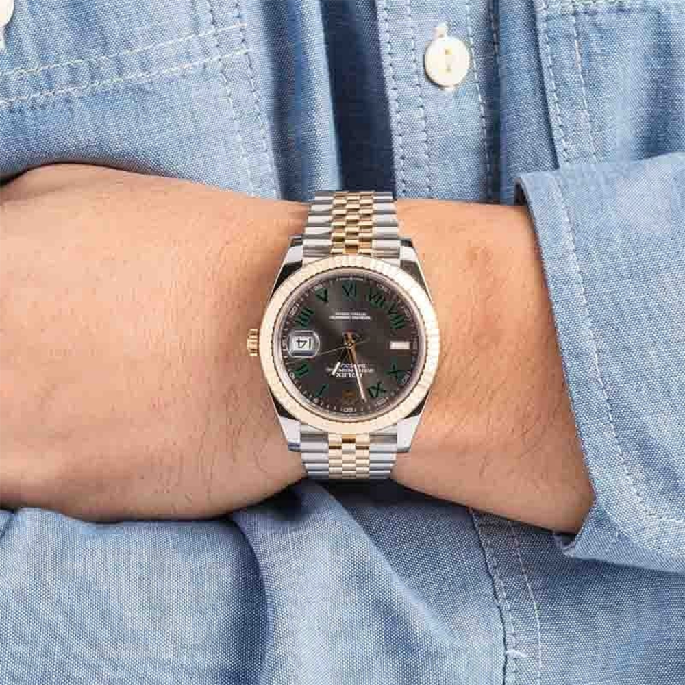 Rolex Datejust 41 126333 Wimbledon Dial Jubilee Bracelet Watch-4