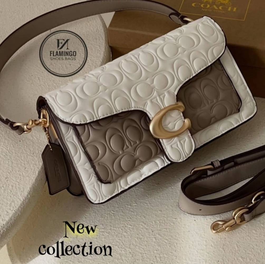 Coach White Tabby Shoulder Bag-thumb-0