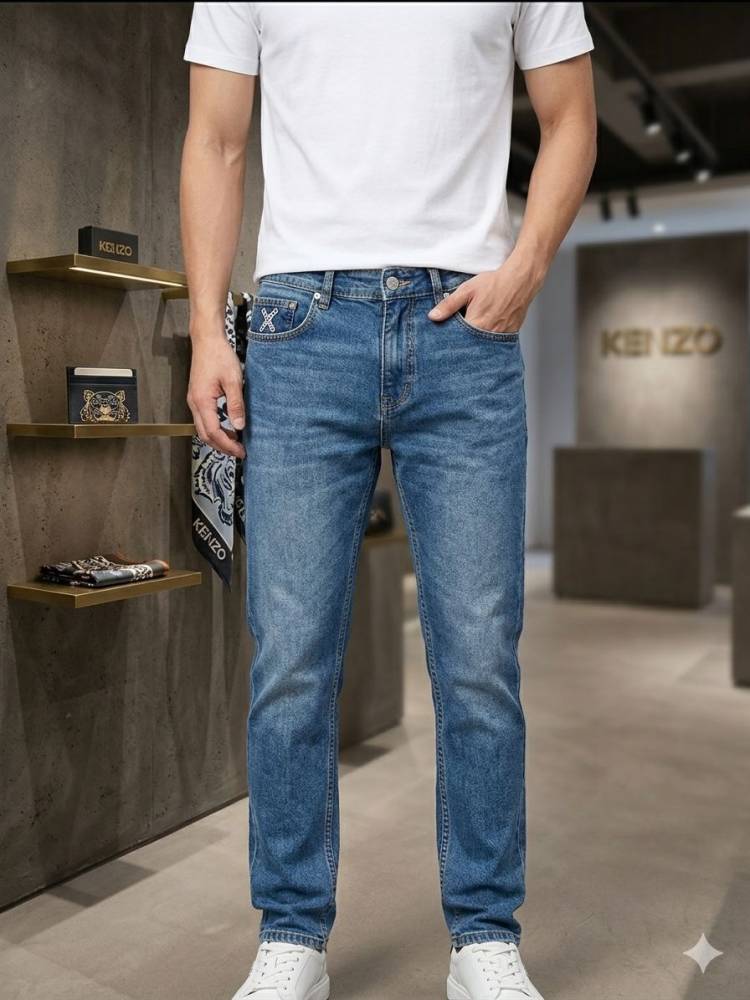 Kenzo Blue Premium Quality Jeans-thumb-1