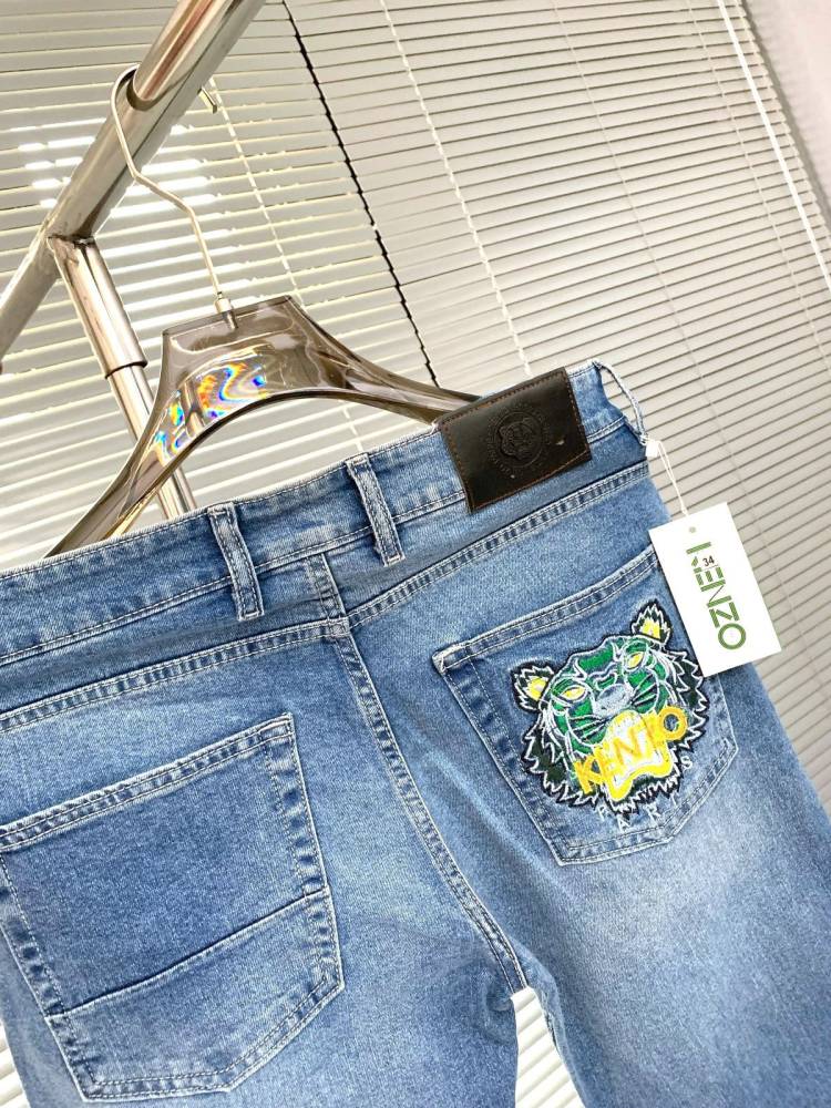 Kenzo Blue Premium Quality Jeans-thumb-2