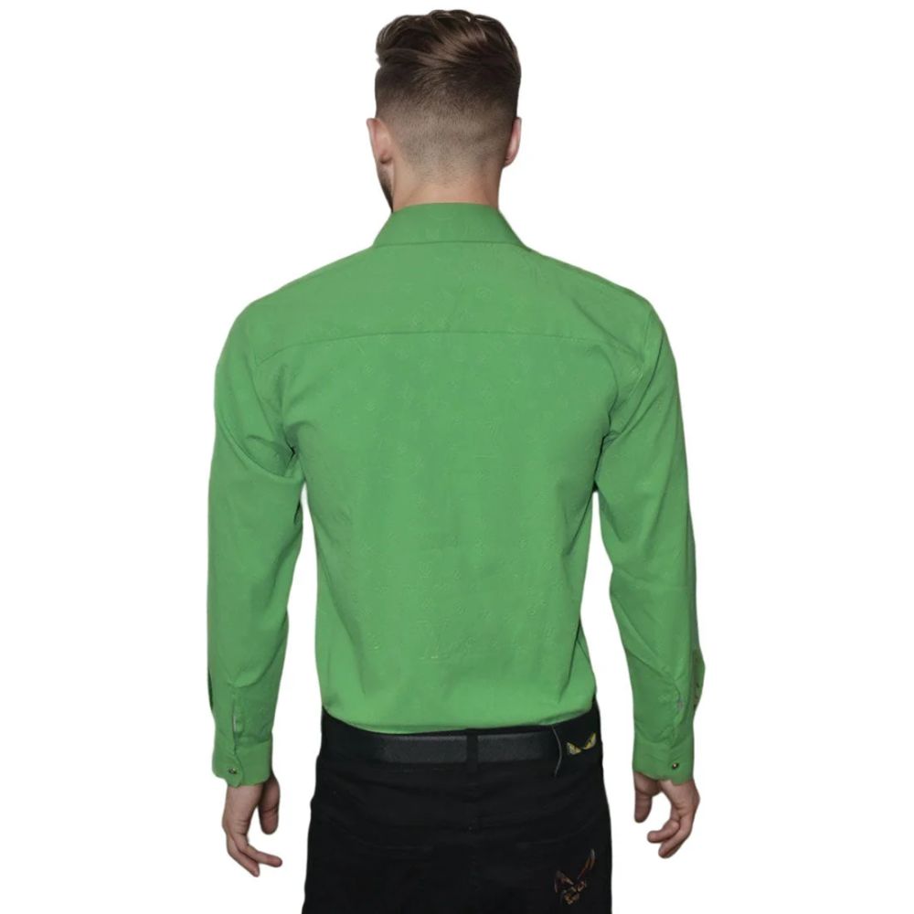 Louis Vuitton Lime Green Premium Quality Shirt-1