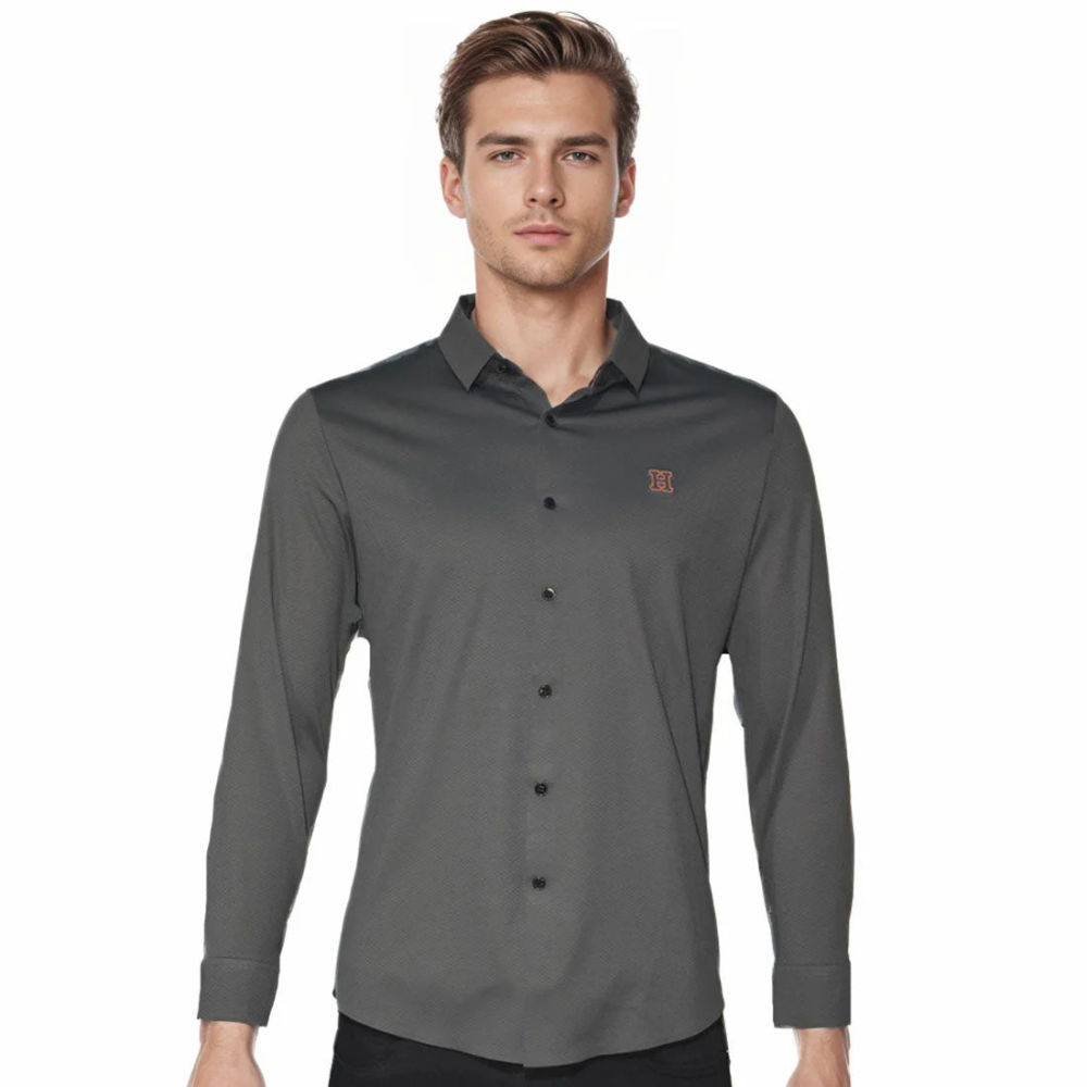 Hermes Dark Grey Premium Quality Shirt-thumb-0