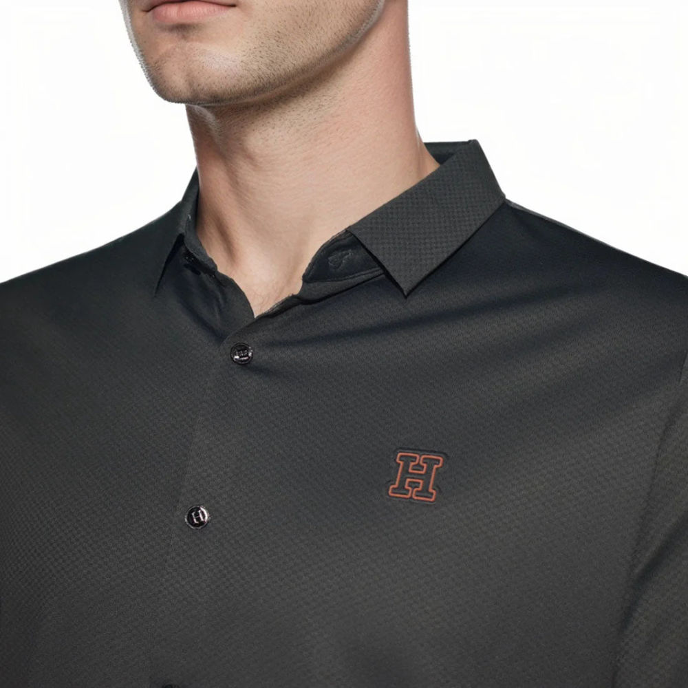 Hermes Dark Grey Premium Quality Shirt-thumb-2