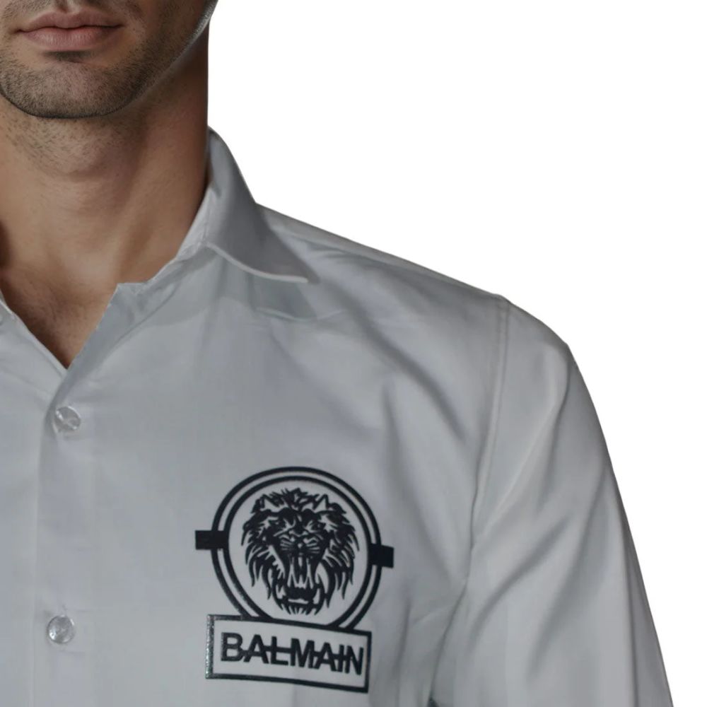 Balmain Paris White Premium Quality Shirt-4