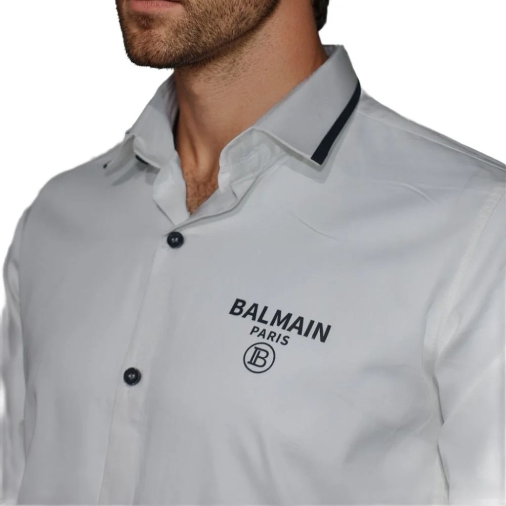 Balmain White Premium Quality Shirt-2