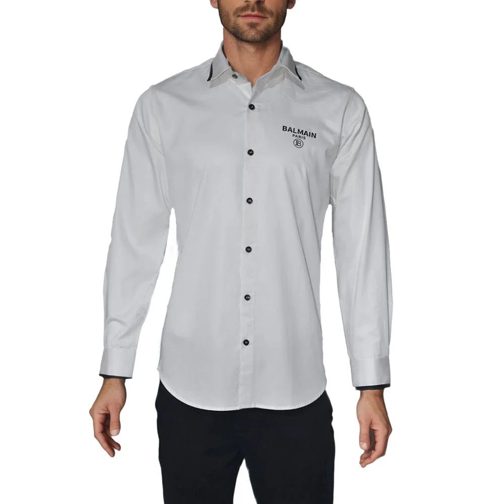 Balmain White Premium Quality Shirt-4