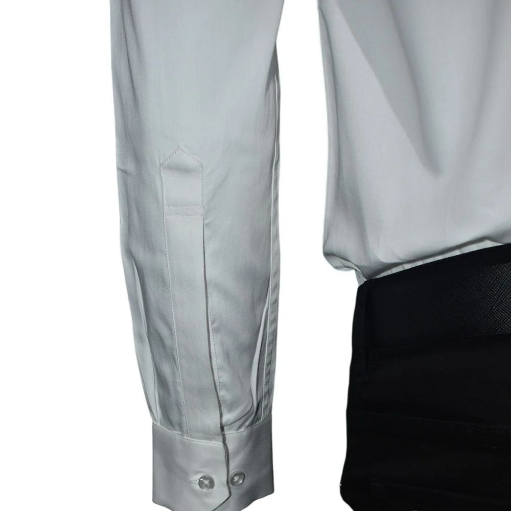 Balmain White Premium Quality Slim Fit Formal Men's Shirt-5