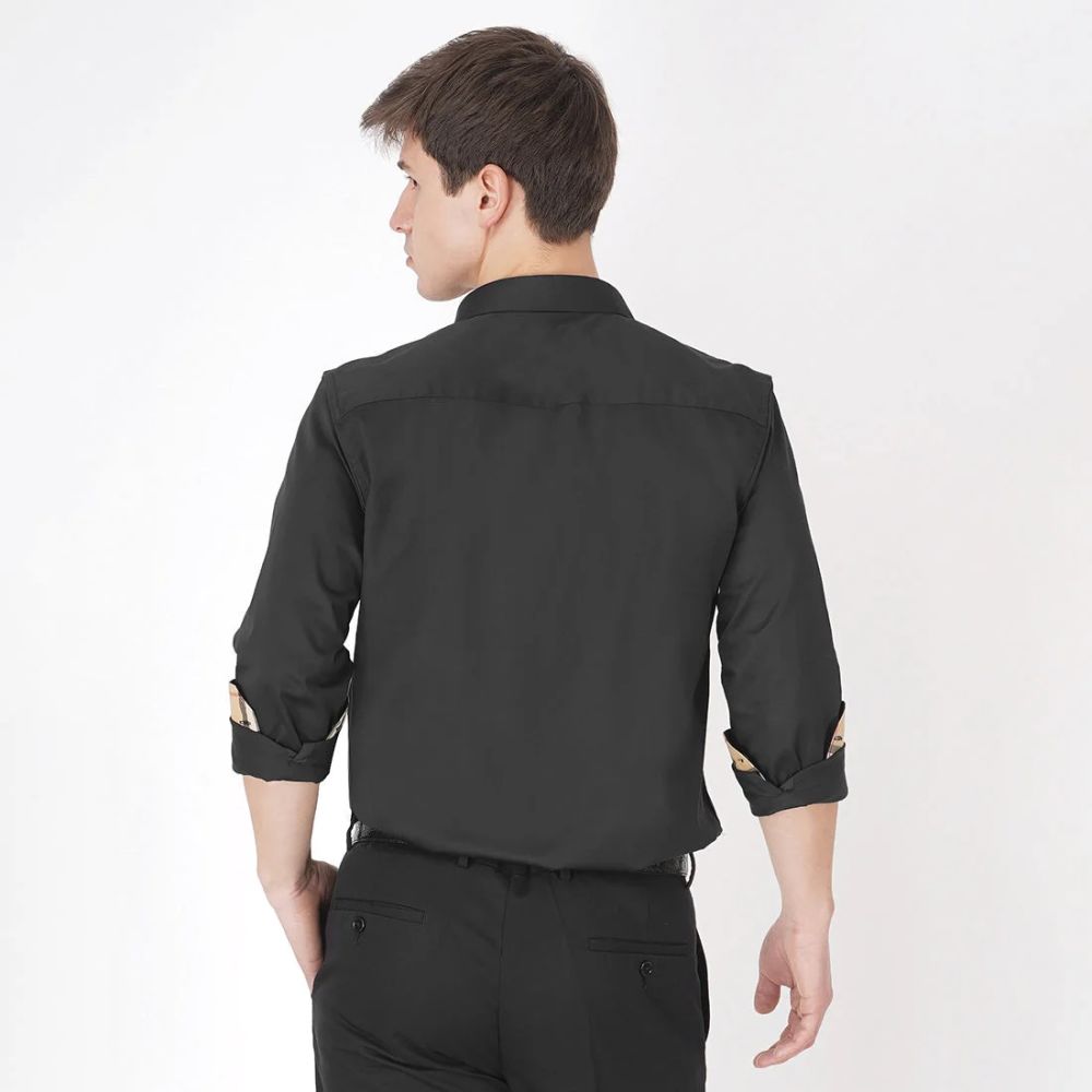 Burberry Black Premium Quality Shirt-thumb-1