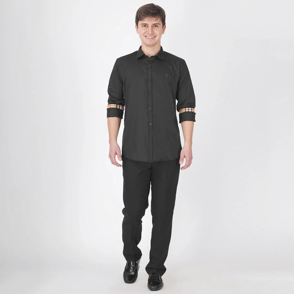 Burberry Black Premium Quality Shirt-thumb-3