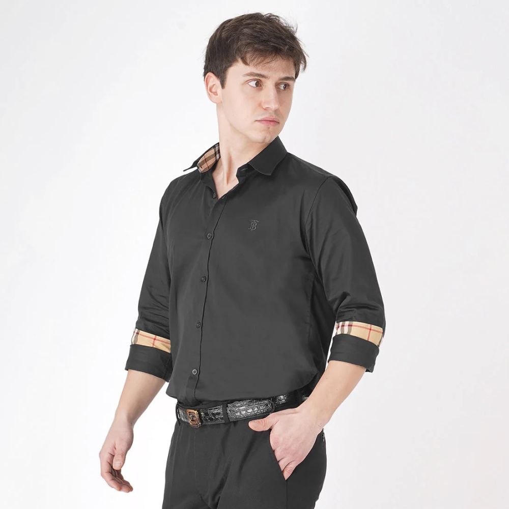 Burberry Black Premium Quality Shirt-thumb-5