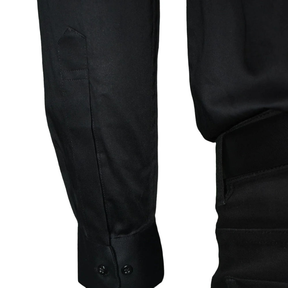 Balmain Black Premium Quality Slim Fit Formal Men's Shirt-5