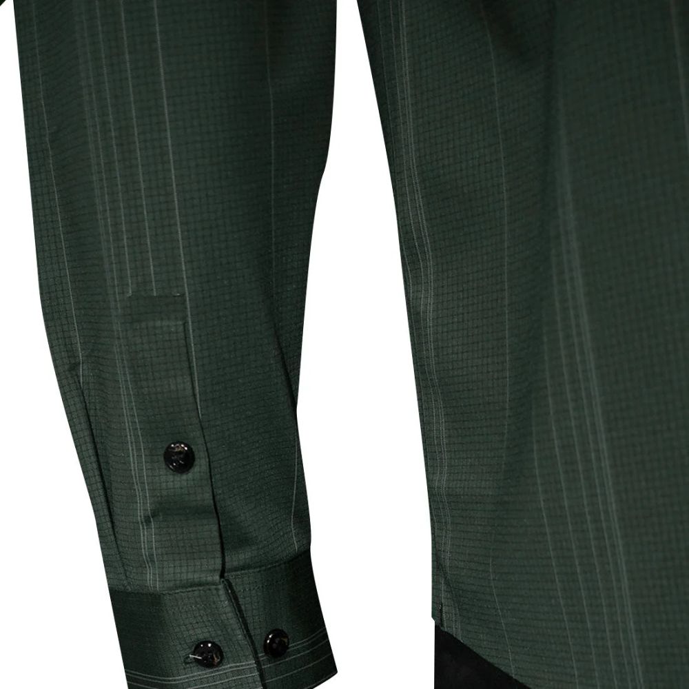 Burberry Dark Green Premium Quality Shirt-thumb-4