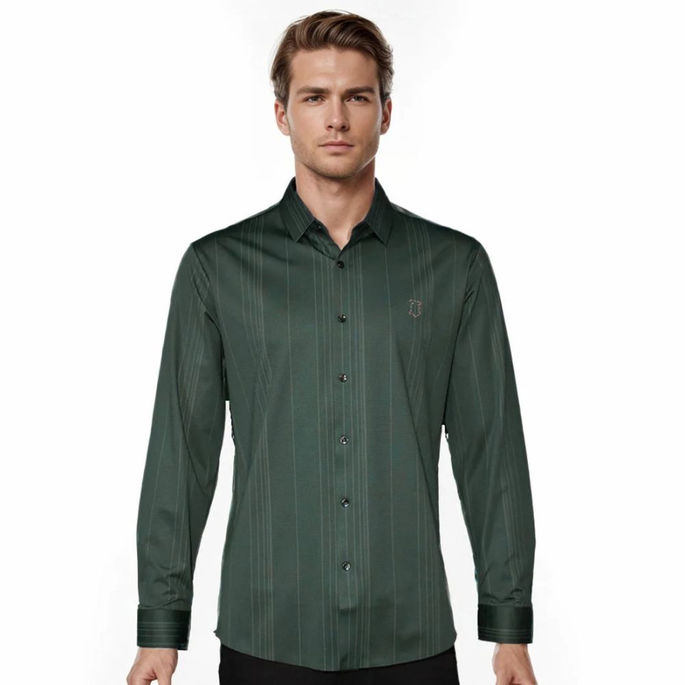 Burberry Dark Green Premium Quality Shirt-thumb-0